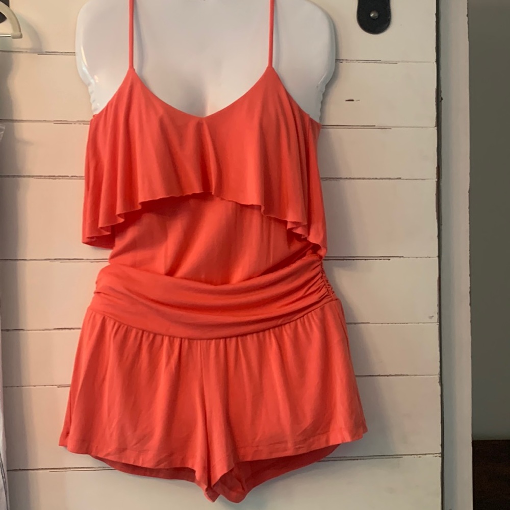 Tart Romper - Size XS - New - color is Coral - Picture 2 of 5